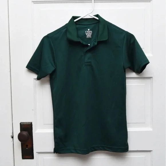 Boys Chaps school approved performance polo dark green size‎ 10-12