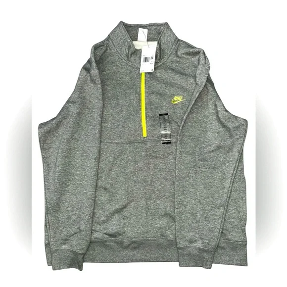 Nike Sportswear Club Brushed-Back 1/2 Zip Pullover Sweatshirt Men's