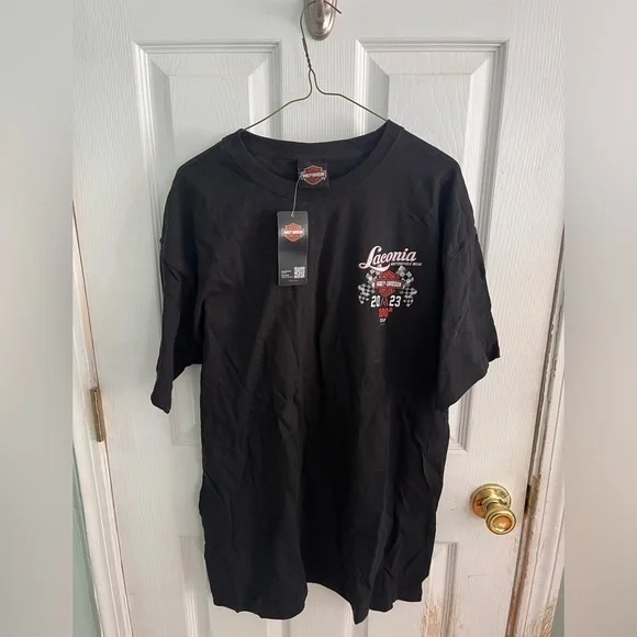 Harley Davidson Laconia Bike Week 100th Year Anniversary Tee Large