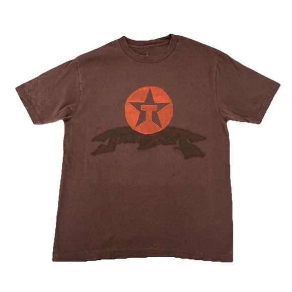 Travis Scott JackBoys 2 A1 Tee M‎ Brown NEW *spots