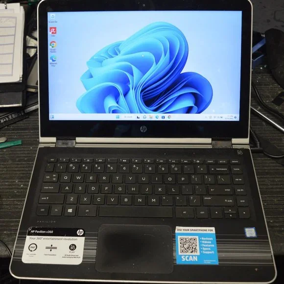 HP X-360 13 inch touch screen new SSD