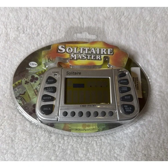 Solitaire Master Handheld Card Game Brand New Sealed Electronic Vegas Style NIP