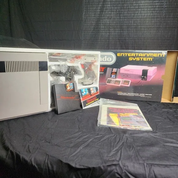 NES‎ Original With Manuals, Super Mario Bros & Duck Hunt With Zapper Light Gun