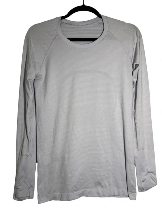 Lululemon Swiftly Tech Long Sleeve Tee Silverescent 2.0 Size 8 Light Blue