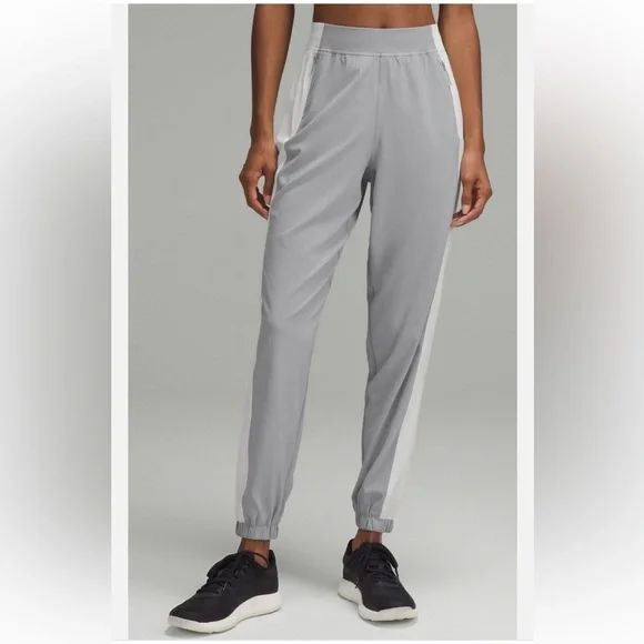 Lululemon Adapted State High-Rise Jogger - Colourblock -Rhino Grey/Light