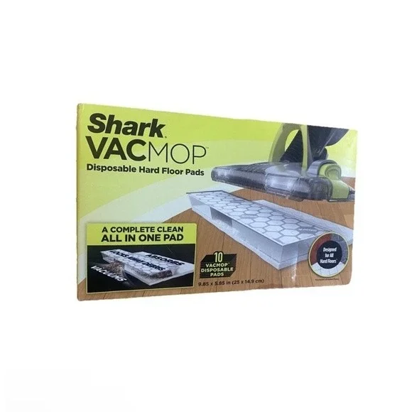Shark Vacmop Disposable Hard Floor Pads 2 Boxes Of 10 (Total 20 Pads) Unopened
