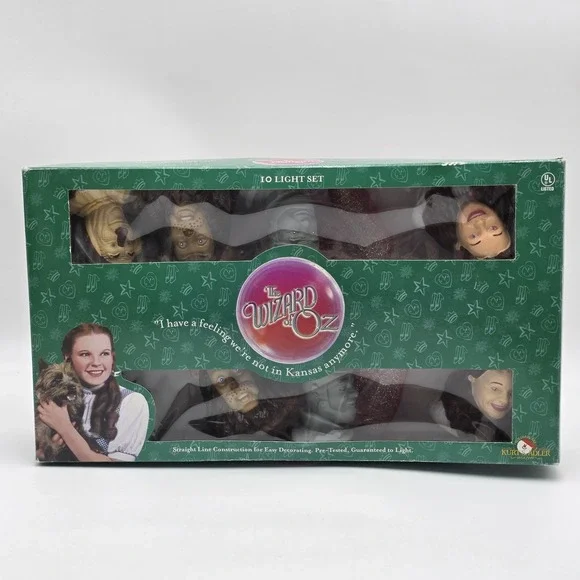 Wizard Of Oz 10 Light String Set Kurt S Adler‎ Santa's World