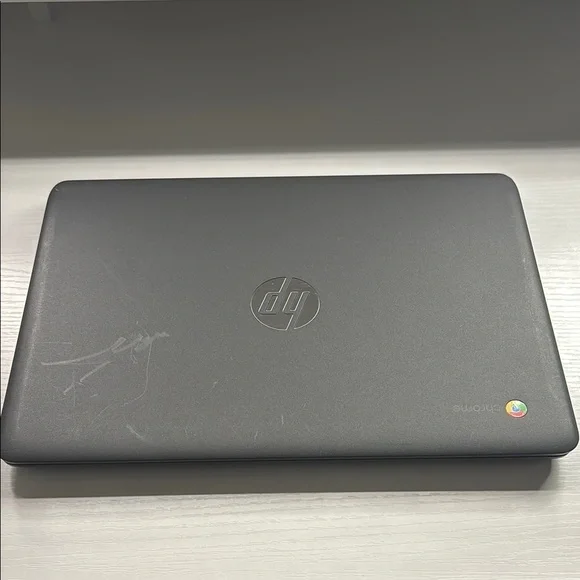HP Gray Chromebook Sleek Design Laptop
