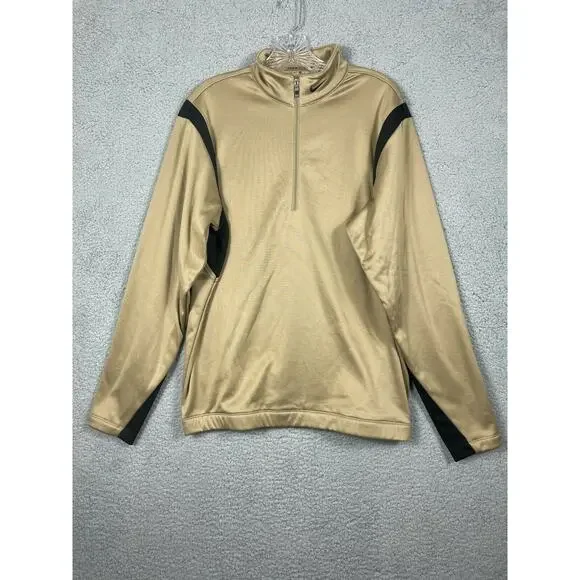 Nike Golf Therma-Fit 1/4 Zip Men’s Adult Small Black Tan