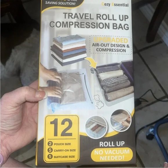 Travel Roll Up Compression Bag - Black