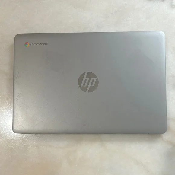 HP Silver Laptop Sleek Design Chromebook