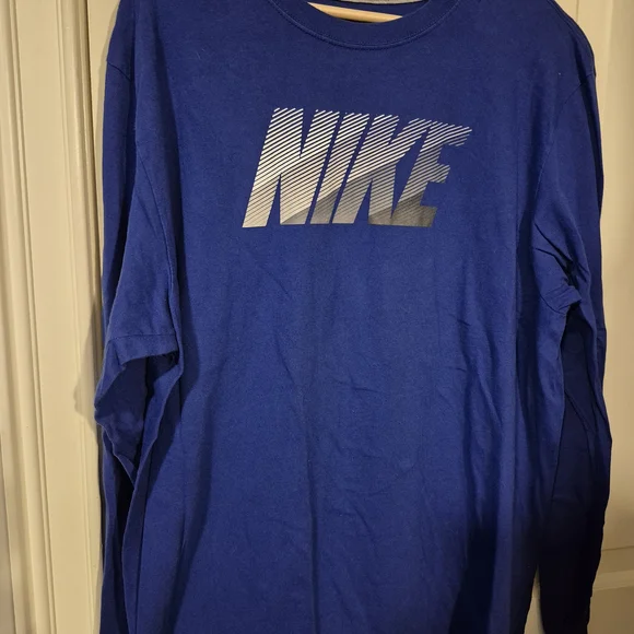 Nike Blue Long Sleeve Shirt with White Accents 1438/325