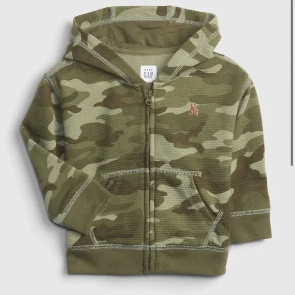 Baby Gap Camouflage zip up hoodie