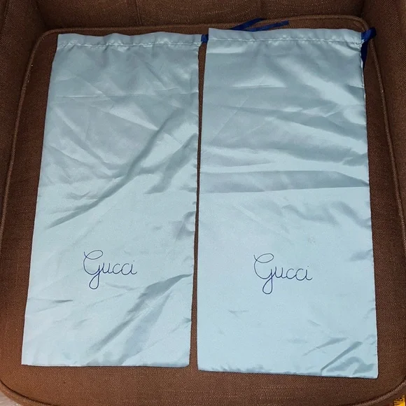New Blue Gucci Shoe Bags 1 pair