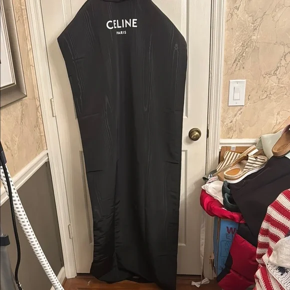 New Celine Elegant Black Garment Cover with Hanger
