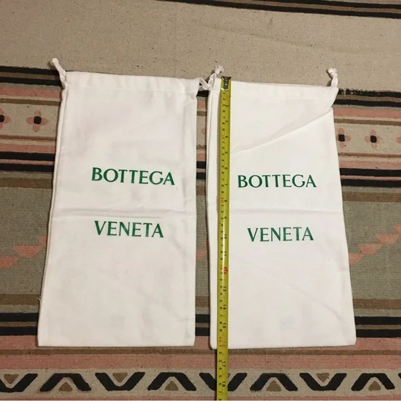 TWO (2) Bottega Veneta Dustbag small approx 16” x 8” travel shoes organize store