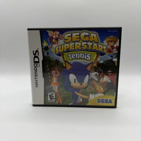 Sega Superstars Tennis Nintendo DS Game E SEGA NTSC-U/C Case Manual 2008 CIB