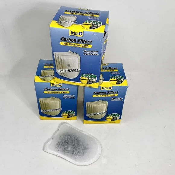 [3] 4-Packs Tetra Whisper EX20 MEDIUM Carbon Filters 20-Gallon