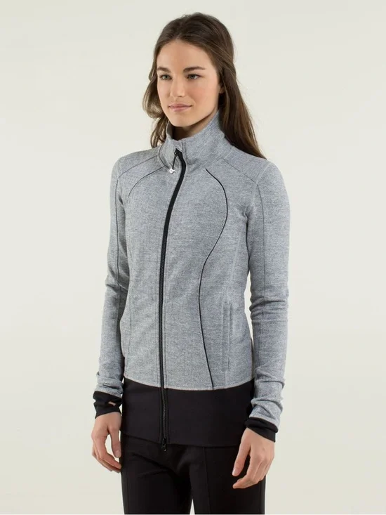 Lululemon Nice Asana Jacket Herringbone