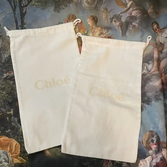 Chloé SMALL White Dust Bags 7” x 12.5”