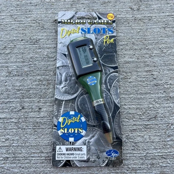 Digital Slots Pen Micro Games Slots Games Casino Handheld‎ Green NIP