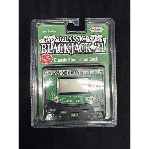 2003 RecZone Classic Blackjack 21 Electronic Handheld Game New Sealed NOS