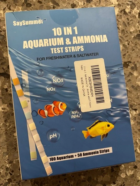 10-in-1 Aquarium & Ammonia Test Strips