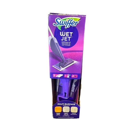 Swiffer Wet Jet Mop, Floor Cleaner for Mopping Wood, Laminate,Tile, Cleaning Set