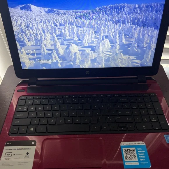 HP Computer 15inch Screen w/ dual core processor