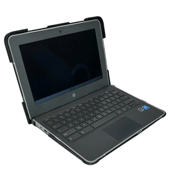 HP Chromebook 11 G7 EE laptop with rugged Max Case