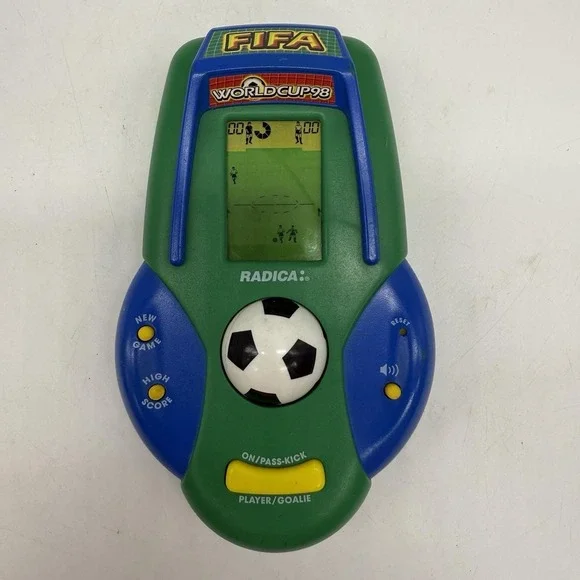 Soccer Striker Hand Held Game Radica 1998 Works Sound Vintage