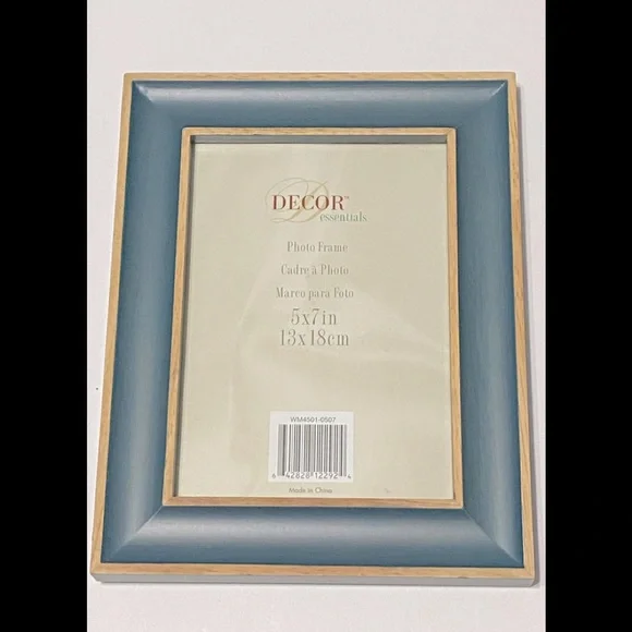 Decor Essentials 5 x 7 Hunter Green and Tan Photo Frame