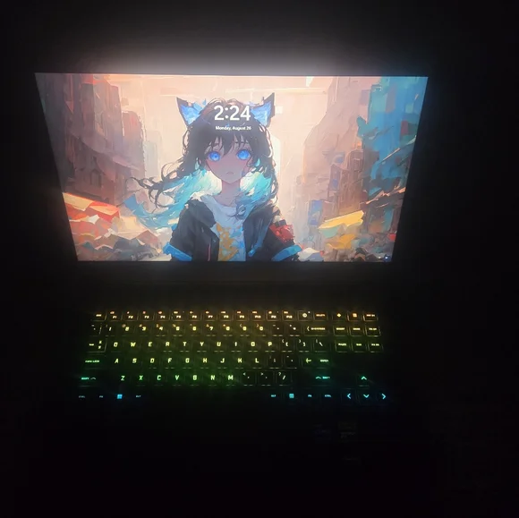 Hp omen laptop. 2tb 240hz QWHD LED keyboard, charger