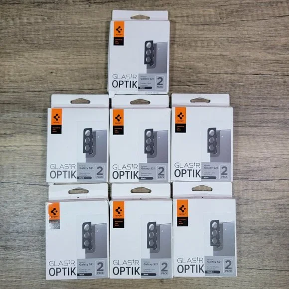 Spigen Galaxy S21 Camera Lens Protector Black Lot 14Pcs