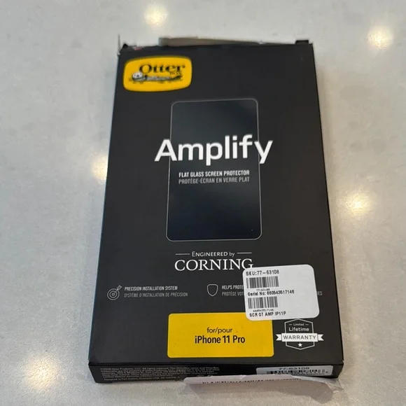 OtterBox Amplify Screen Protector for iPhone 11 Pro - Black and Yellow
