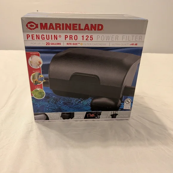 Marineland 125 Penguin PRO Power Filter, Multi-Stage Aquarium Filtration