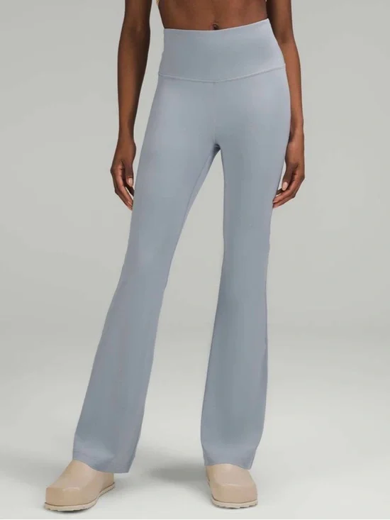 Lululemon Groove Super-High-Rise Flared Pant Nulu Color: Chambray - Light Blue