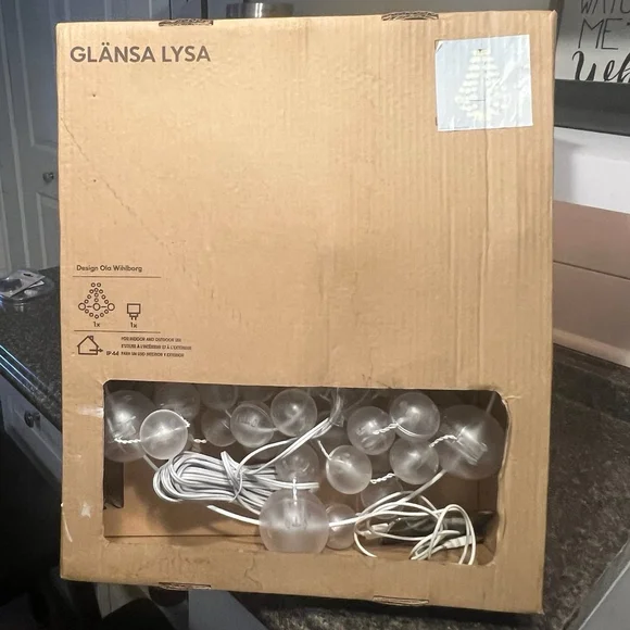 New IKEA GLANSA LYSA Ball Chandelier