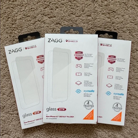 InvisibleShield Glass XTR Screen Protector for iPhone 13 Pro - Clear