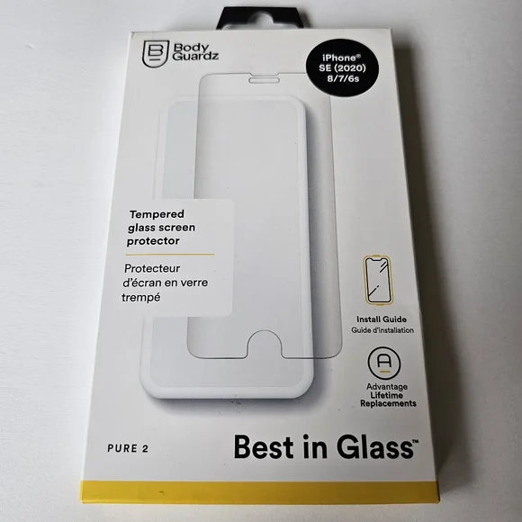 iPhone SE/8/7/6s - BodyGuardz Pure 2 Screen Protector