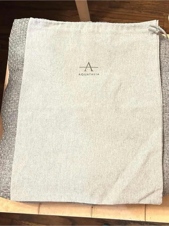 Aquatalia Neutral Gray Logo Dust Bag