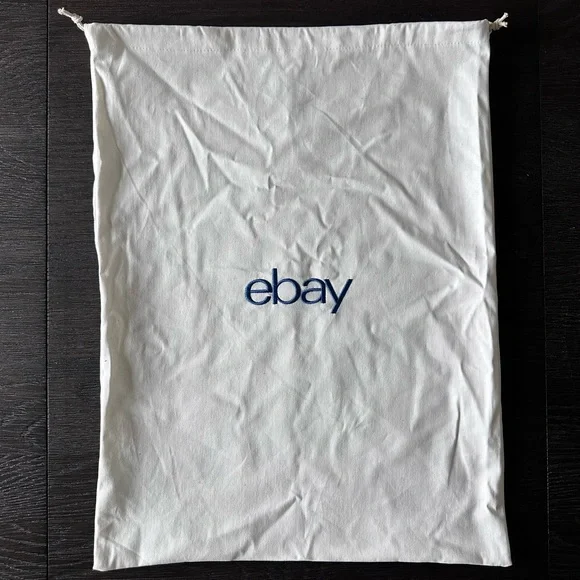 eBay White Drawstring Bag