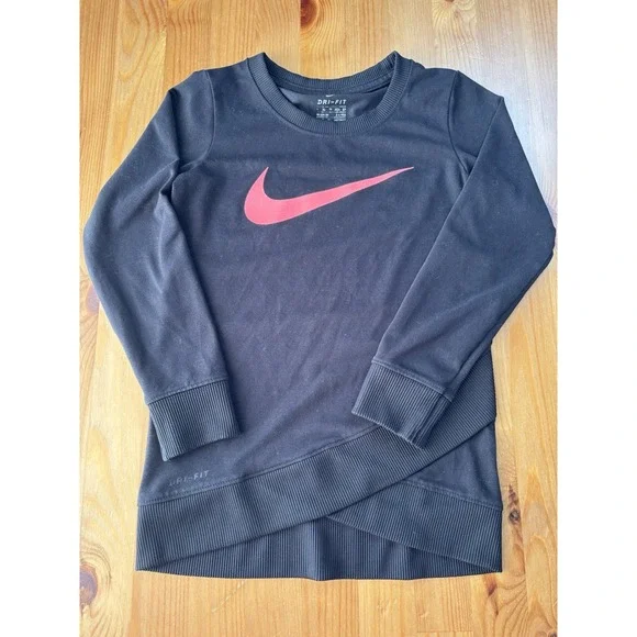Girls' Nike Crossover Glittered‎ Swoosh Dri-Fit Tunic Long Sleeve Top Size 4