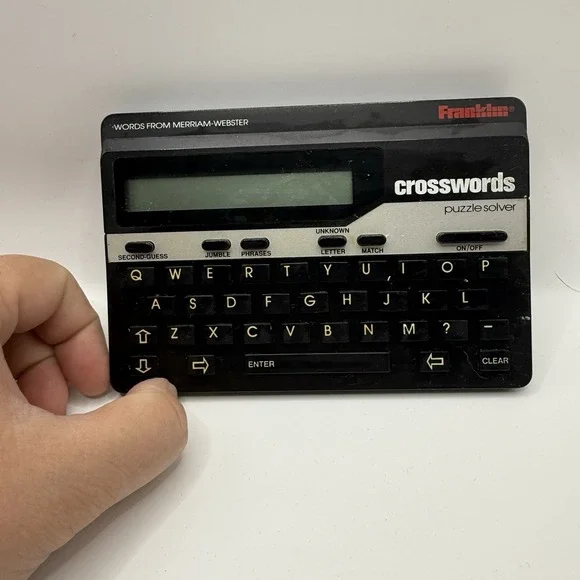 Franklin Crossword Puzzle Solver CW-60 Electronic‎ Handheld - Tested.