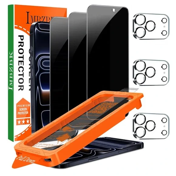 IMBZBK Screen Protector and Camera Lens Set