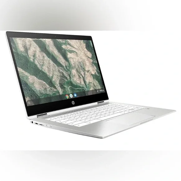 HP Silver Chromebook x360 Convertible Laptop with 360-Degree Hinge
