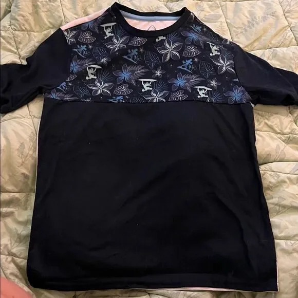 Kids Navy Blue Floral Disney Alani Shirt