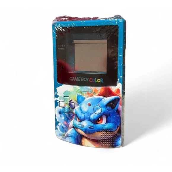 Game Boy Color Replacement Shell Blue Pokemon Blastoise Housing CGB-001 NIP