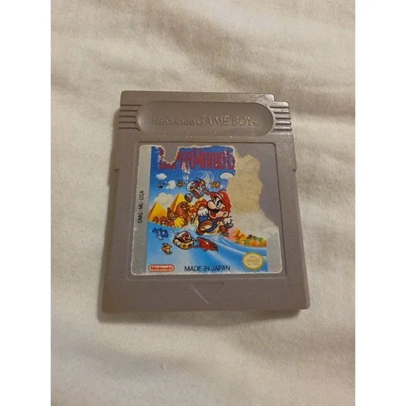 Nintendo Game Boy‎ SUPER MARIO LAND Cartridge GameBoy OG Gray Retro Vintage