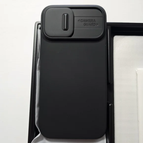 iPhone 13 Pro Max - Black HardShell Case & (2) Screen Protectors Set